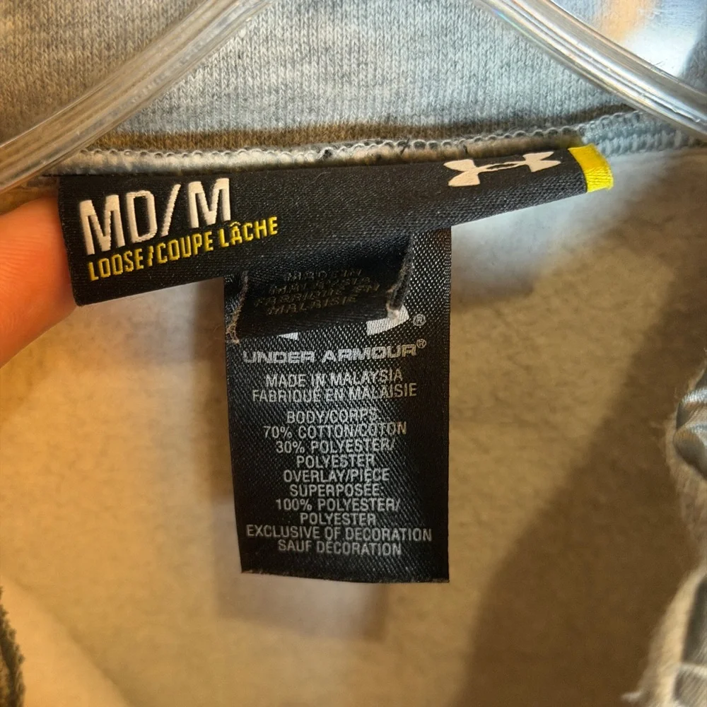 Under Armour Men's Gray and Charcoal Zip-Up‎ Sweater